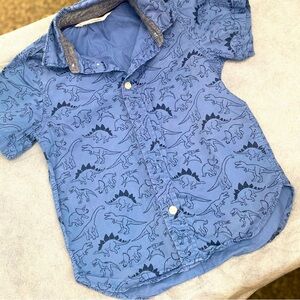 H&M Boys dinosaur dress shirt